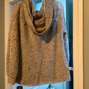 Womans Large off the shoulder sweater